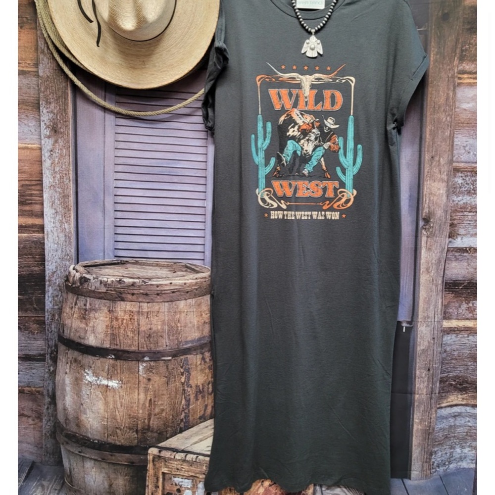 Western T Shirt Dress